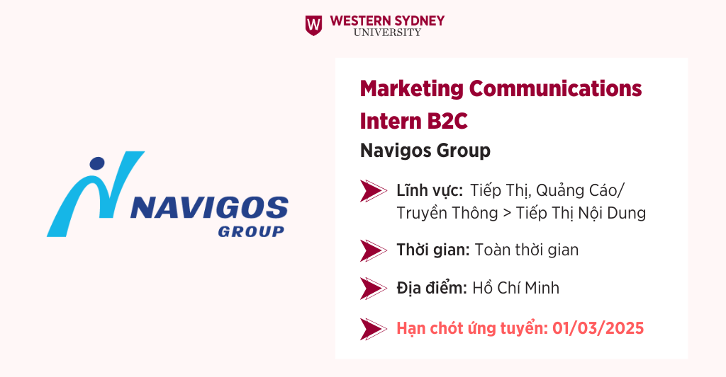 Thực tập sinh Marketing Communications B2C – Navigos Group